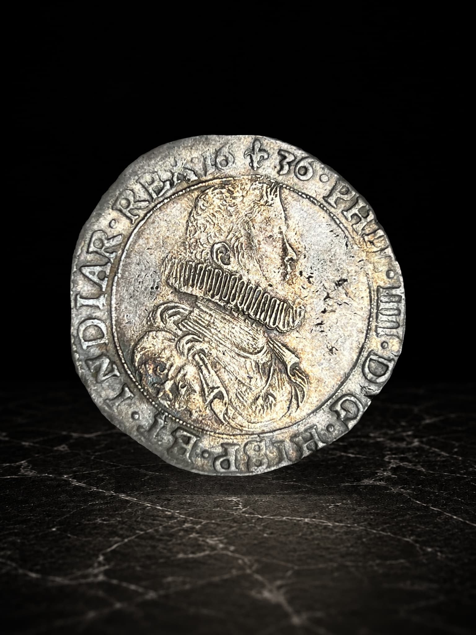 Ducaton-Philip IV Brugge Mint 1636 Silver