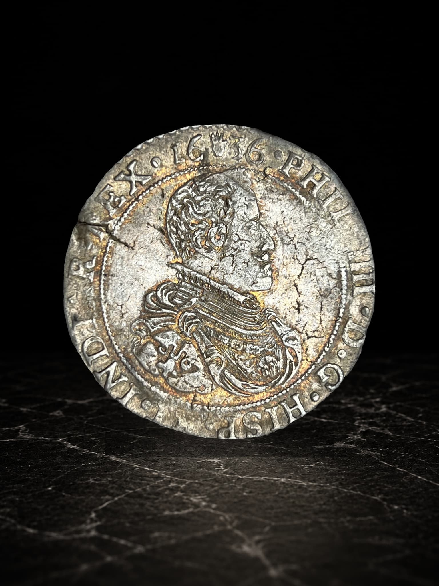 Ducaton-Philip IV Antwerpen Mint 1636 Silver