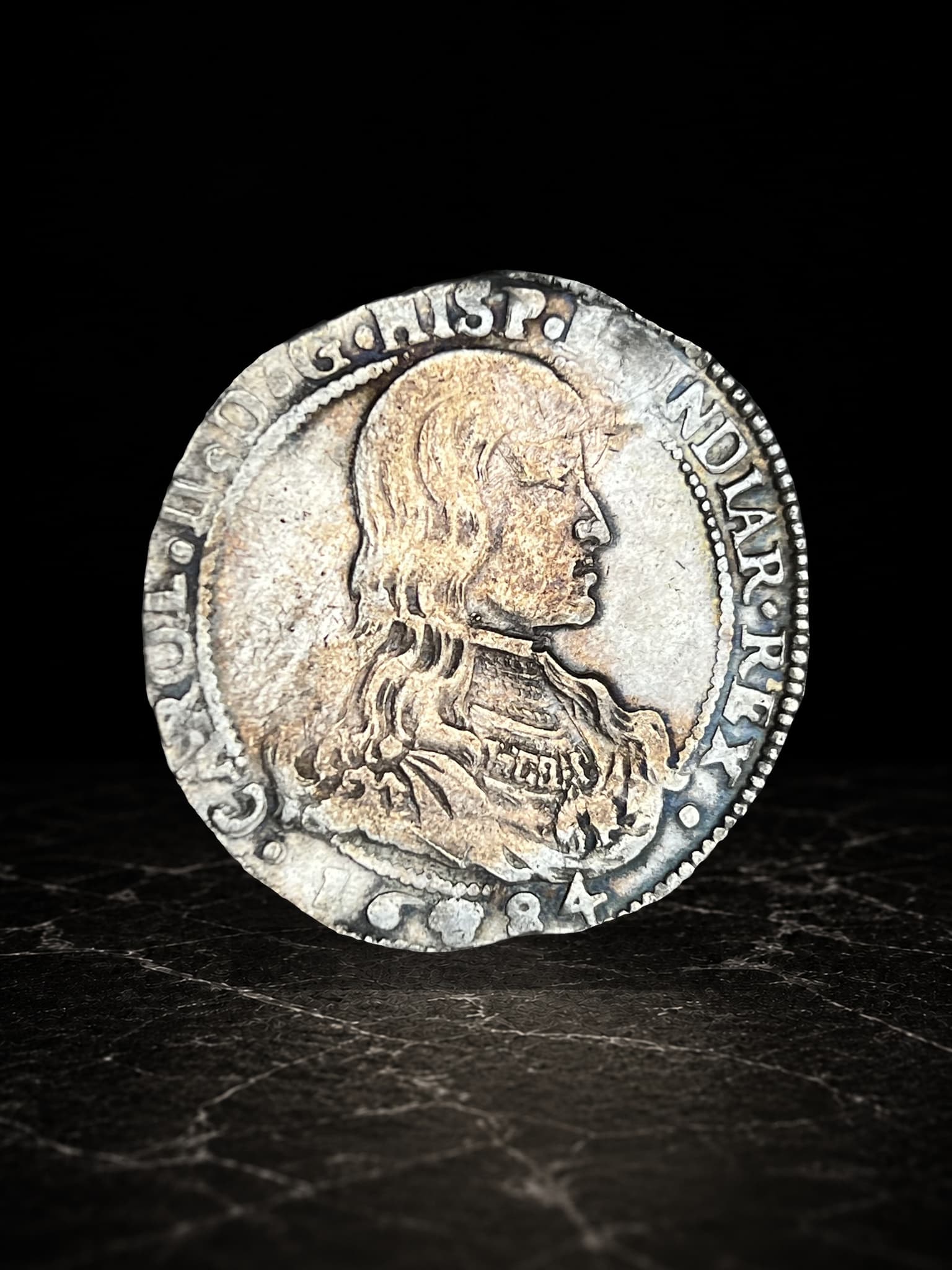 Ducaton-Charles II Bruselas Mint 1684 Silver
