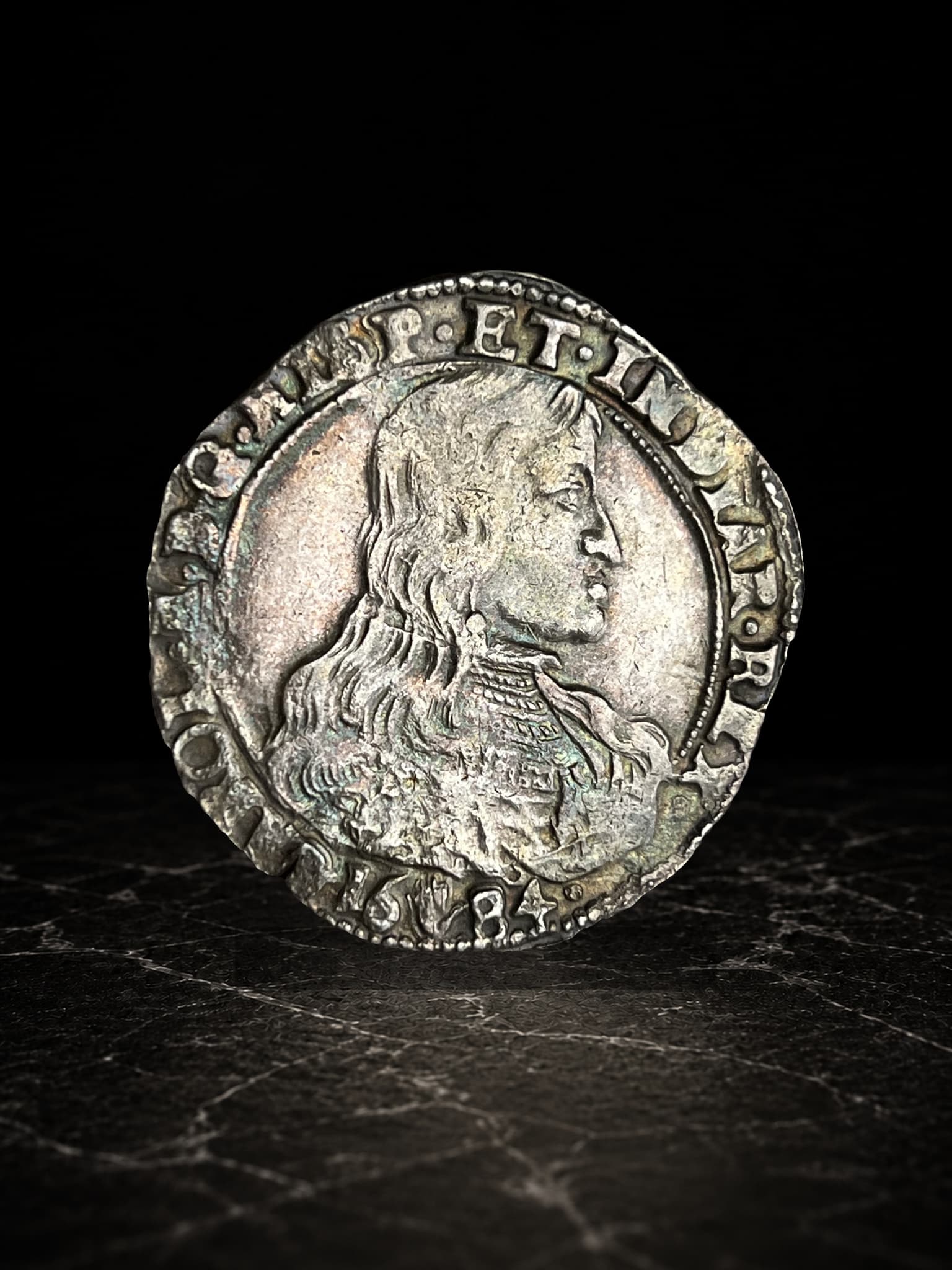Ducaton-Charles II Antwerpen Mint 1684 Silver